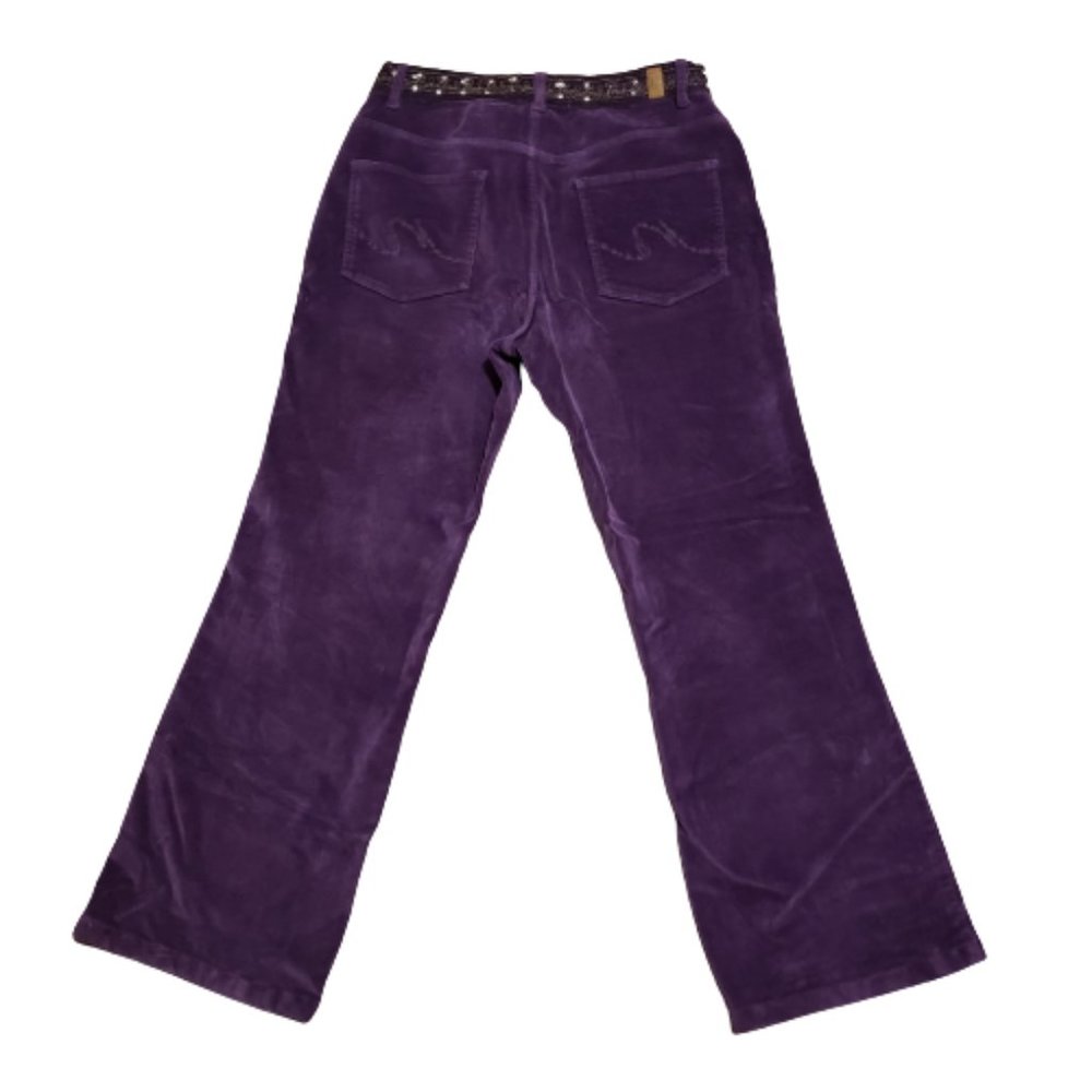 Nancy Bolen City Girl Jeans Purple | Women's 30 Waist Sequined Bohemian Colorful